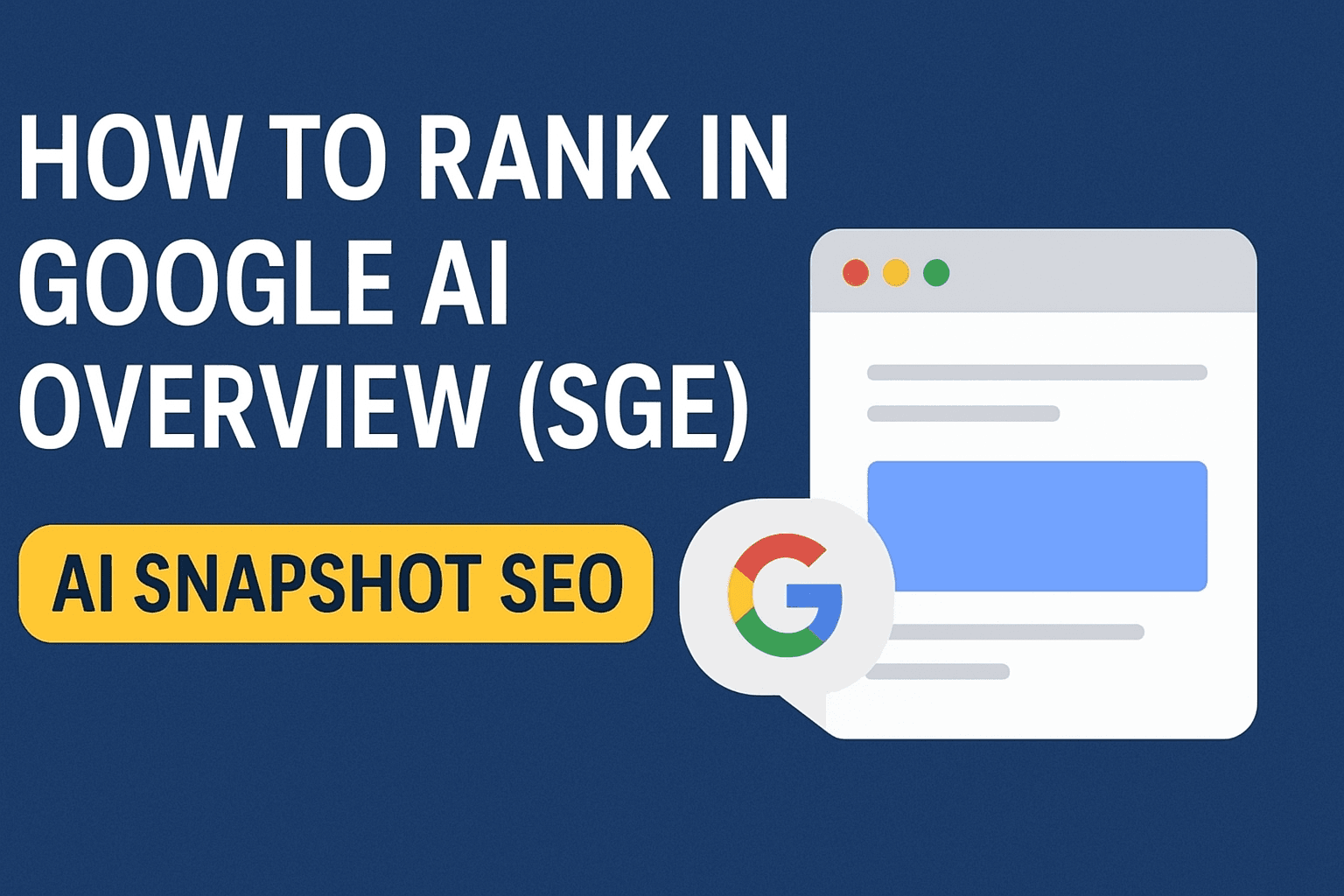 Google AI Overview SEO Guide
